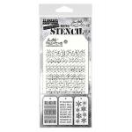 Stampers Anonymous / Tim Holtz Curations Mini Layering Stencil Set [THMST018]