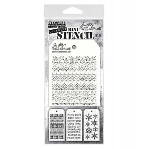 Stampers Anonymous / Tim Holtz Curations Mini Layering Stencil Set [THMST018]