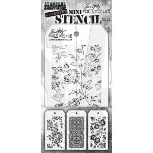 Stampers Anonymous / Tim Holtz Curations Mini Layering Stencil Set [THMST025]