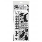 Stampers Anonymous / Tim Holtz Curations Mixed Media Stamps / Stencil [THMM163]
