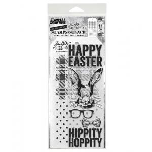 Stampers Anonymous / Tim Holtz Curations Mixed Media Stamps / Stencil [THMM164]