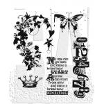 Stampers Anonymous / Tim Holtz Curations Unmounted Rubber Stamps - Fairytale Frenzy [CMS058]