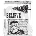 Stampers Anonymous / Tim Holtz Curations Unmounted Rubber Stamps - Just Believe [CMS031]