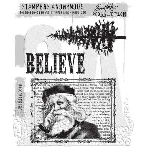 Stampers Anonymous / Tim Holtz Curations Unmounted Rubber Stamps - Just Believe [CMS031]