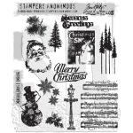 Stampers Anonymous / Tim Holtz Curations Unmounted Rubber Stamps - Mini Holidays 2 [CMS096]