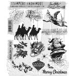 Stampers Anonymous / Tim Holtz Curations Unmounted Rubber Stamps - Mini Holidays 4 [CMS142]