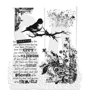 Stampers Anonymous / Tim Holtz Curations Unmounted Rubber Stamps - Urban Tapestry [CMS061]