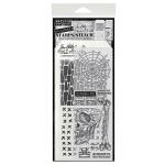 Stampers Anonymous / Tim Holtz Halloween Stamps & Stencil Set - Anatomy [THMM197]