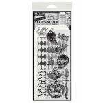 Stampers Anonymous / Tim Holtz Halloween Stamps & Stencil Set - Carved Frights [THMM196]