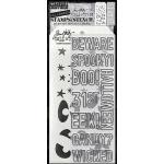 Stampers Anonymous / Tim Holtz Halloween Stamps & Stencil Set - Halloween Outlines [THMM199]