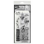 Stampers Anonymous / Tim Holtz Halloween Stamps & Stencil Set - Halloween Sketch [THMM193]