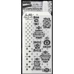 Stampers Anonymous / Tim Holtz Halloween Stamps & Stencil Set - Halloween Tidbits [THMM204]