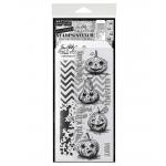 Stampers Anonymous / Tim Holtz Halloween Stamps & Stencil Set [THMM127]