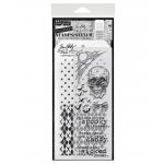 Stampers Anonymous / Tim Holtz Halloween Stamps & Stencil Set [THMM128]