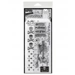 Stampers Anonymous / Tim Holtz Halloween Stamps & Stencil Set [THMM129]