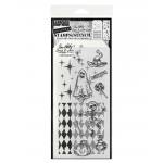 Stampers Anonymous / Tim Holtz Halloween Stamps & Stencil Set [THMM145]