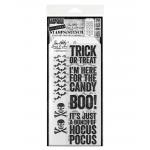Stampers Anonymous / Tim Holtz Halloween Stamps & Stencil Set [THMM146]