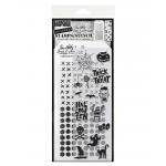 Stampers Anonymous / Tim Holtz Halloween Stamps & Stencil Set [THMM147]