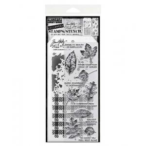 Stampers Anonymous / Tim Holtz Halloween Stamps & Stencil Set [THMM150]