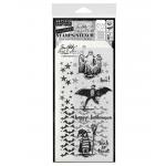 Stampers Anonymous / Tim Holtz Halloween Stamps & Stencil Set [THMM165]