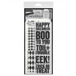 Stampers Anonymous / Tim Holtz Halloween Stamps & Stencil Set [THMM169]
