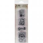 Stampers Anonymous/Tim Holtz Mini Blueprints Cling Stamps - Industrial [THMB009]