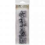 Stampers Anonymous/Tim Holtz Mini Blueprints Cling Stamps - Nautical [THMB017]