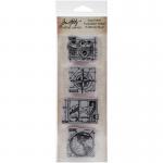 Stampers Anonymous/Tim Holtz Mini Blueprints Cling Stamps - Travel [THMB008]