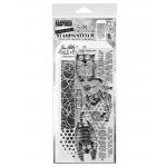Stampers Anonymous / Tim Holtz Mixed Media Stamps & Stencil Set [THMM110]