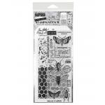 Stampers Anonymous / Tim Holtz Mixed Media Stamps & Stencil Set [THMM111]