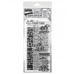 Stampers Anonymous / Tim Holtz Mixed Media Stamps & Stencil Set [THMM112]