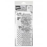 Stampers Anonymous / Tim Holtz Mixed Media Stamps & Stencil Set [THMM113]