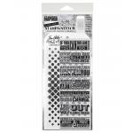 Stampers Anonymous / Tim Holtz Mixed Media Stamps & Stencil Set [THMM117]