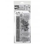 Stampers Anonymous / Tim Holtz Mixed Media Stamps & Stencil Set [THMM119]