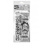 Stampers Anonymous / Tim Holtz Mixed Media Stamps & Stencil Set [THMM137]