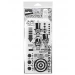 Stampers Anonymous / Tim Holtz Mixed Media Stamps & Stencil Set [THMM139]