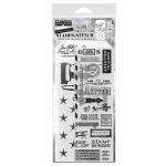 Stampers Anonymous / Tim Holtz Mixed Media Stamps & Stencil Set [THMM141]