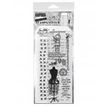 Stampers Anonymous / Tim Holtz Mixed Media Stamps & Stencil Set [THMM142]