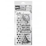 Stampers Anonymous / Tim Holtz Mixed Media Stamps & Stencil Set [THMM143]