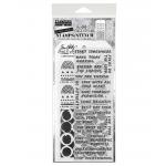 Stampers Anonymous / Tim Holtz Mixed Media Stamps & Stencil Set [THMM162]