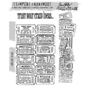 Stampers Anonymous/Tim Holtz Unmounted Rubber Stamps - [CMS003] Admit One