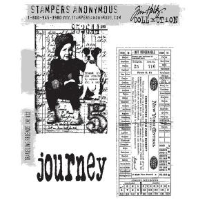 Stampers Anonymous/Tim Holtz Unmounted Rubber Stamps - [CMS022] Traveling Friends