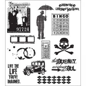 Stampers Anonymous/Tim Holtz Unmounted Rubber Stamps - [CMS063] Mini Muse