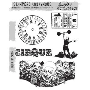 Stampers Anonymous/Tim Holtz Unmounted Rubber Stamps - [CMS074] The Big Top