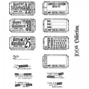 Stampers Anonymous/Tim Holtz Unmounted Rubber Stamps - [CMS100] Odds And Ends