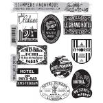 Stampers Anonymous/Tim Holtz Unmounted Rubber Stamps - [CMS108] Travel Labels