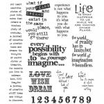 Stampers Anonymous/Tim Holtz Unmounted Rubber Stamps - [CMS110] Stuff To Say