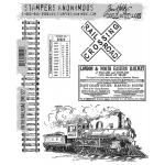 Stampers Anonymous/Tim Holtz Unmounted Rubber Stamps - [CMS127] On The Railroad