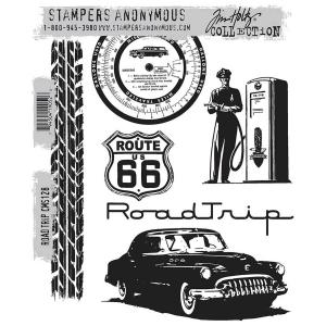 Stampers Anonymous/Tim Holtz Unmounted Rubber Stamps - [CMS128] Road Trip