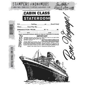 Stampers Anonymous/Tim Holtz Unmounted Rubber Stamps - [CMS129] Artful Voyage